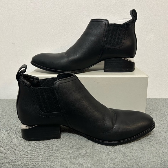 Alexander Wang Leather Kori Ankle Boots - Picture 3 of 15
